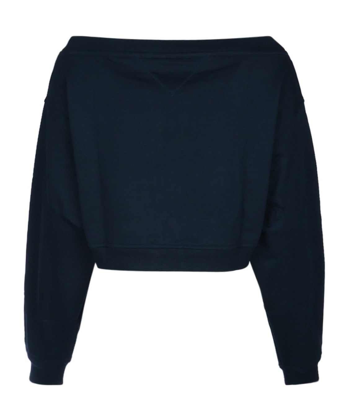 Tommy Hilfiger Tommy Jeans Off-shoulder Cropped Sweatshirt In Blue