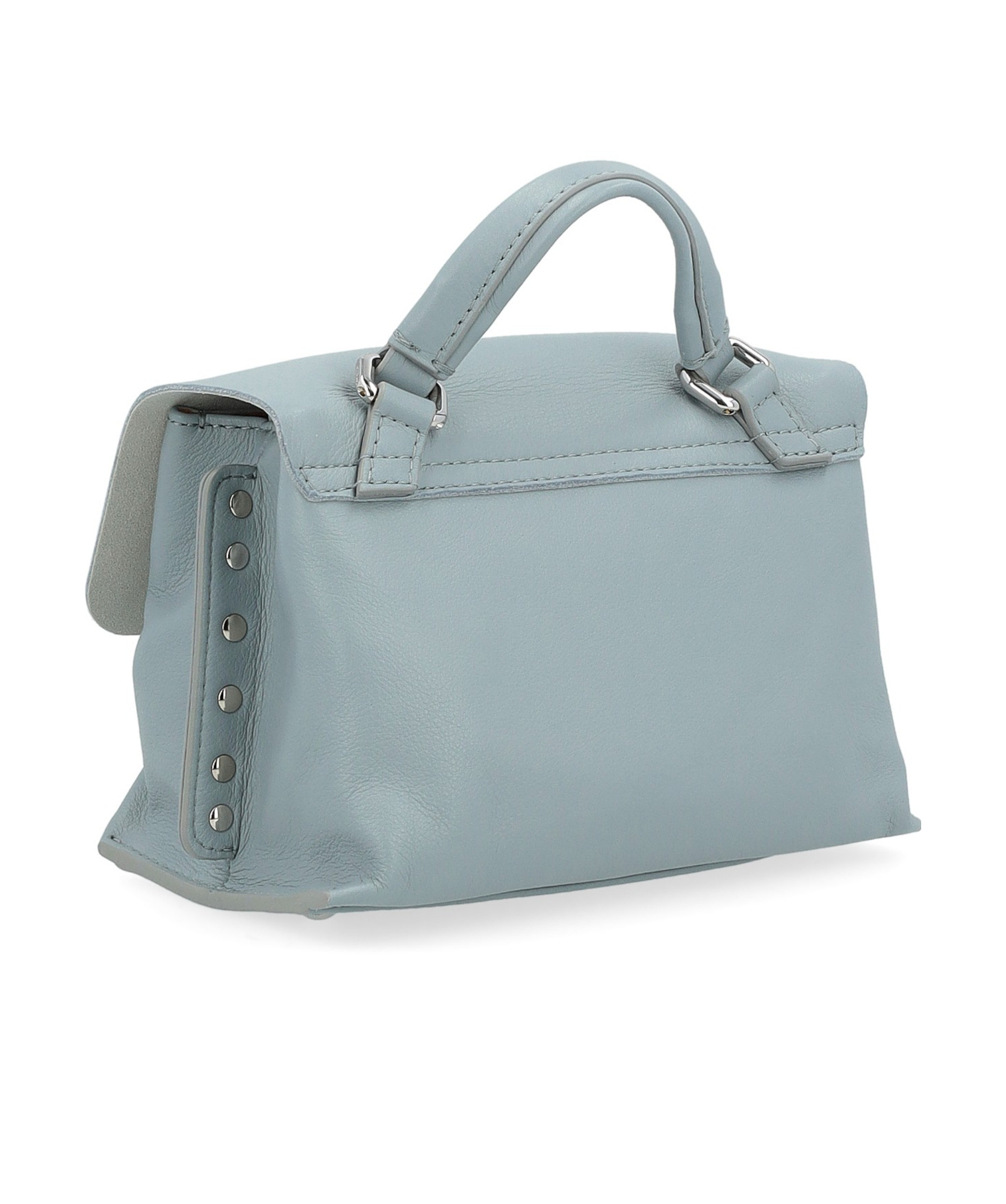 Shop Zanellato Flip Shoulder Bag In Gray