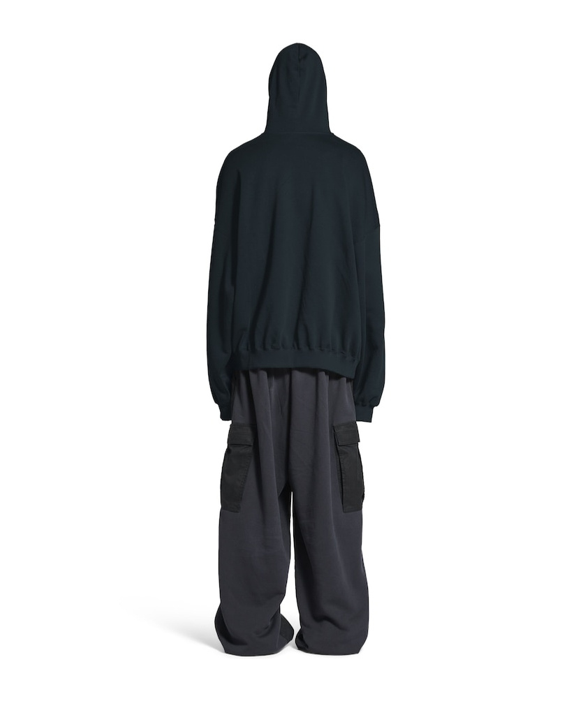 Balenciaga Internatinal France Hoodie Large Fit In Faded Black In Faded Black