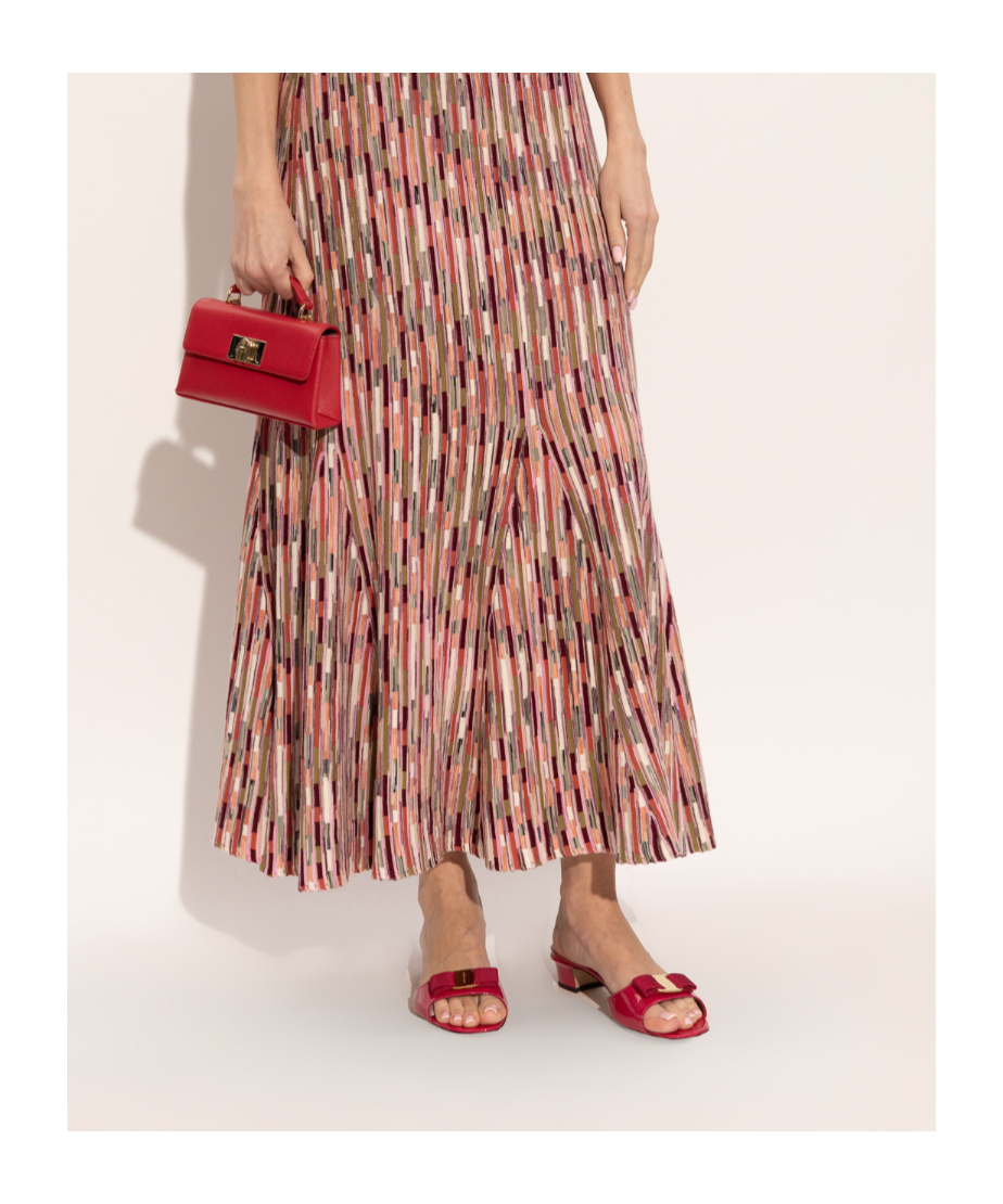 Ferragamo Vanilla High-heeled Sandals In Red