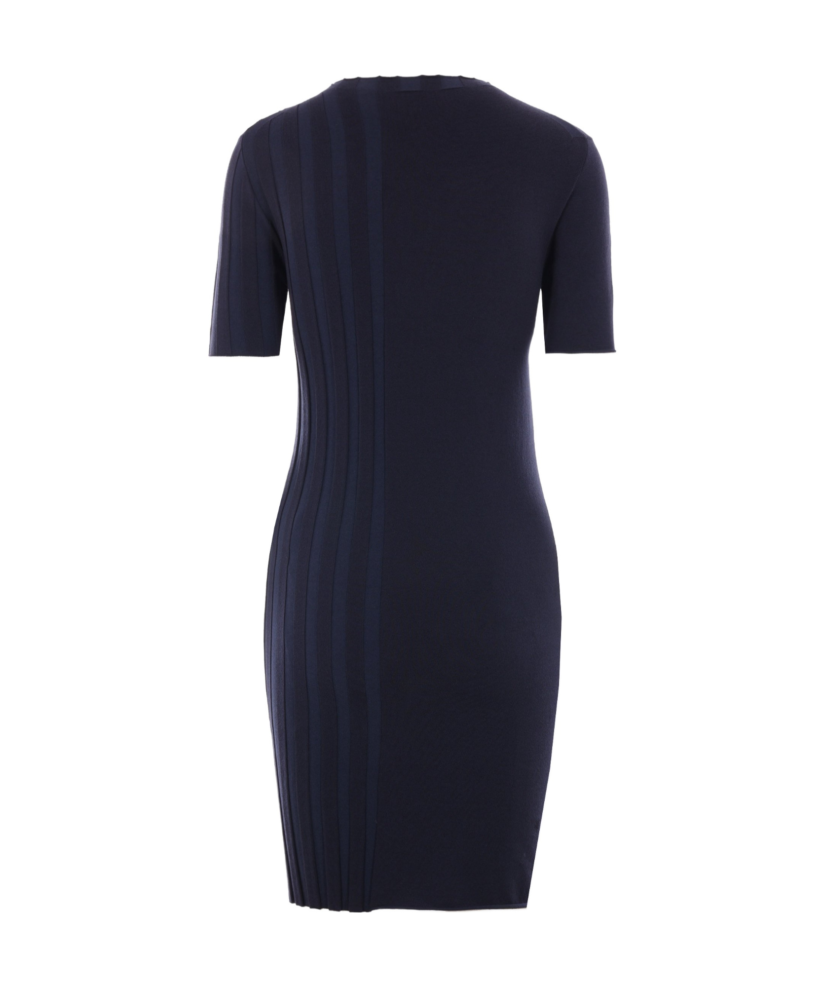 Fendi Signature Logo Midi-dress In Black
