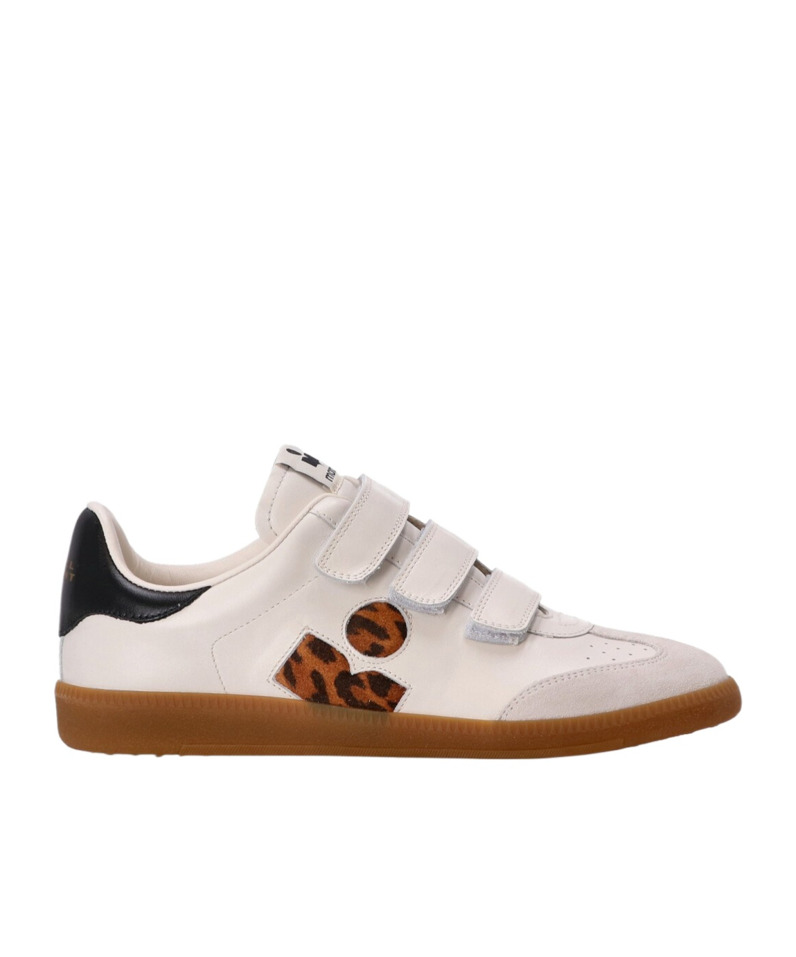 Isabel Marant White Leather Sneakers In Multi