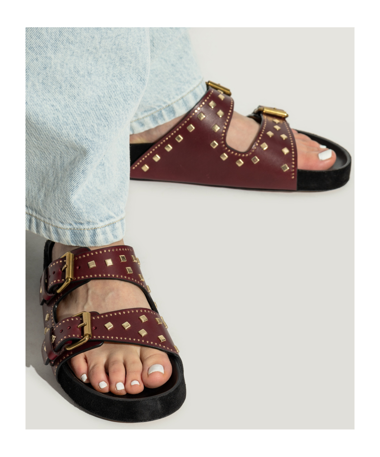 Isabel Marant Open-toed Slippers In Brown