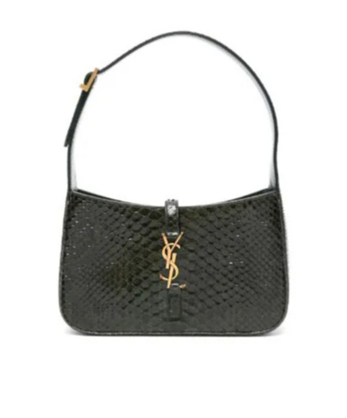 Shop Saint Laurent Le 5 A 7 Shoulder Bag In Black