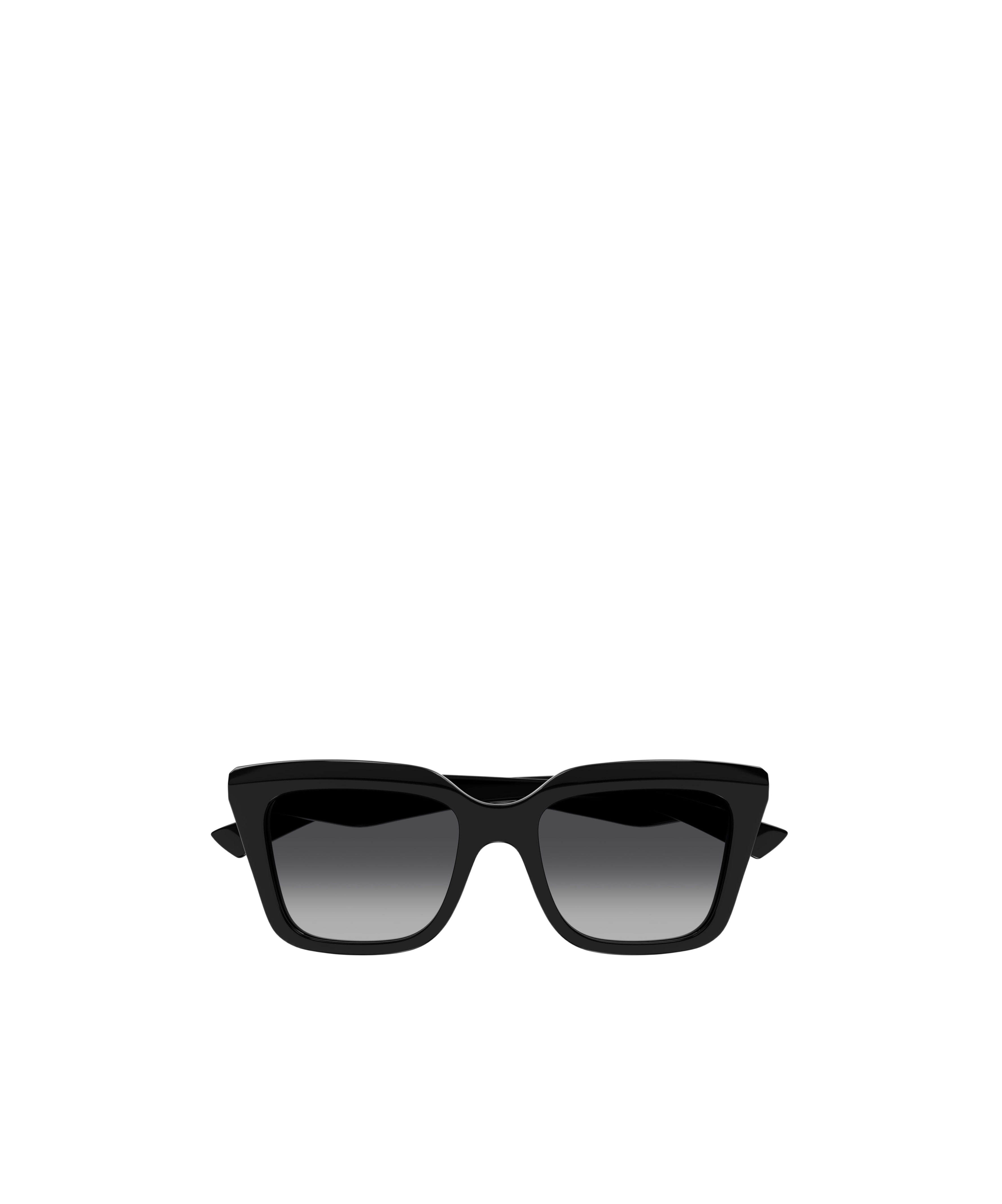 Alexander Mcqueen Geometric Frame Sunglasses In Black