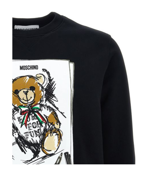 Moschino Teddy Sweatshirt In Black