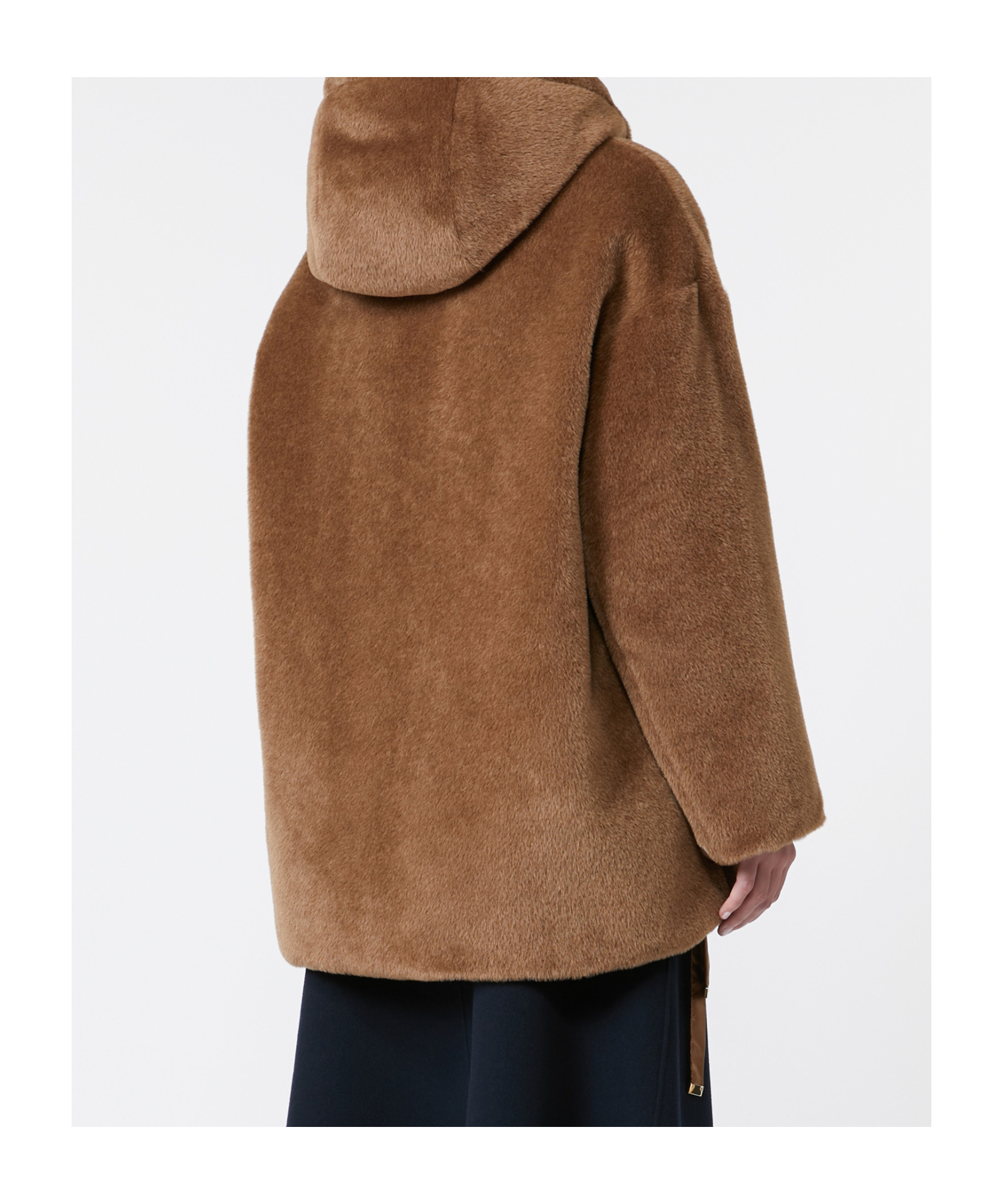 Max Mara Reversible Alpaca And Wool Padded Jacket In Brown