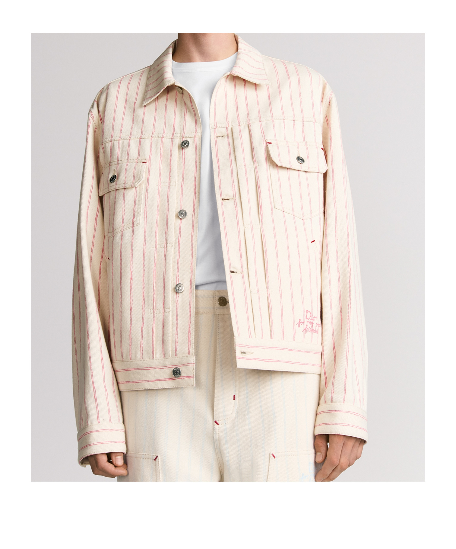 Dior Long Sleeve Jacket In White