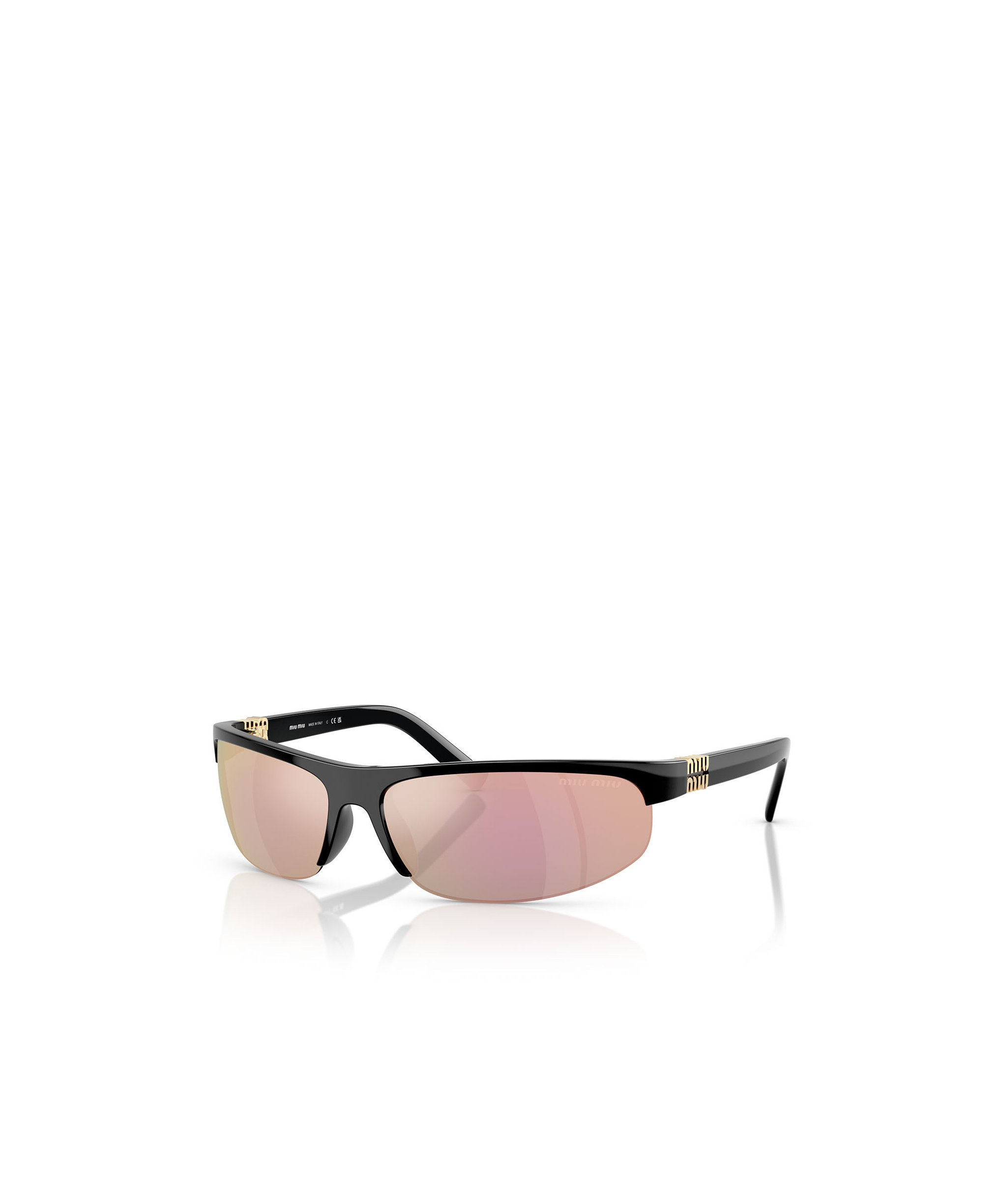 Miu Miu Injected Cat Eye Mua02s Sunglasses In Pink