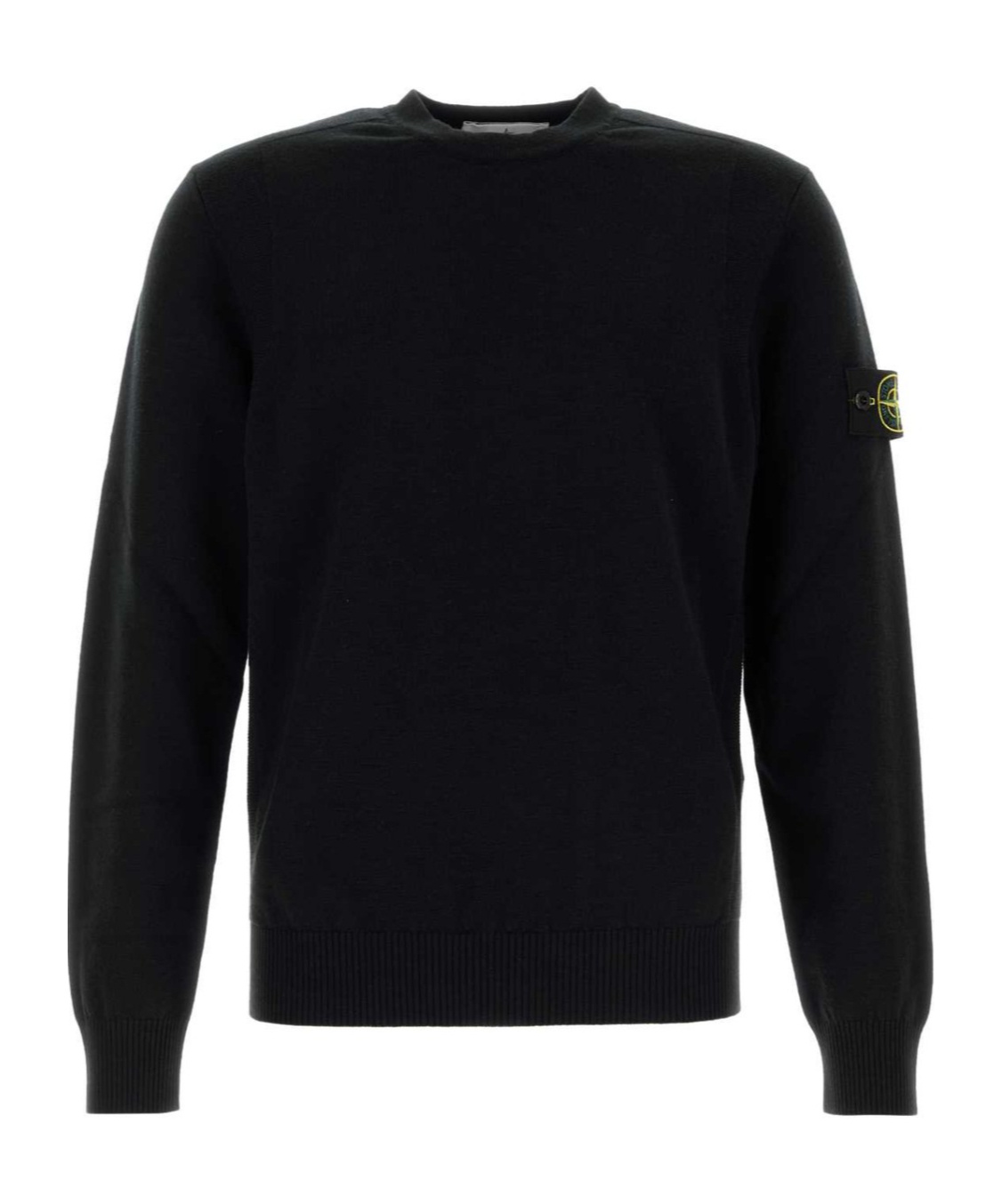 Stone Island Lightweight Wool Crew Neck Pullover In Blue