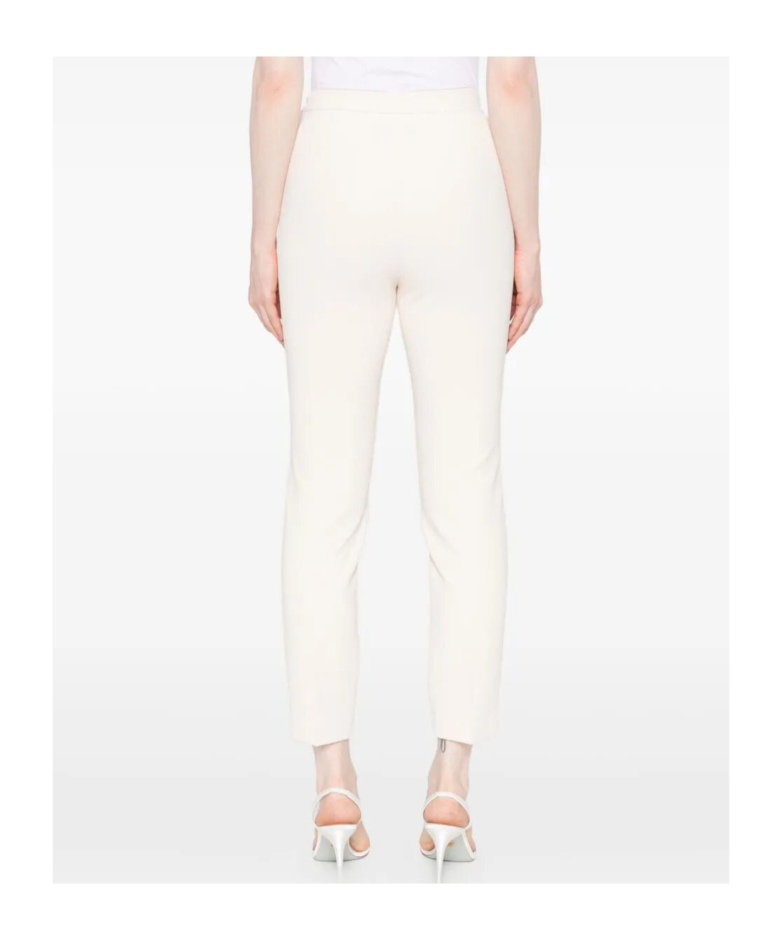 Elisabetta Franchi High-waist Trousers In White