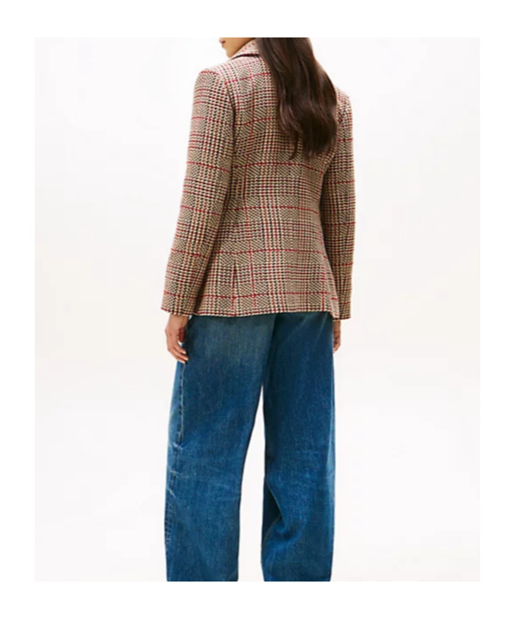 Tommy Hilfiger Regular Fit Tweed Single Breasted Blazer In Multi