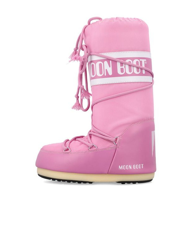 Moon Boot Icon Lace-up Snow Boots In Pink