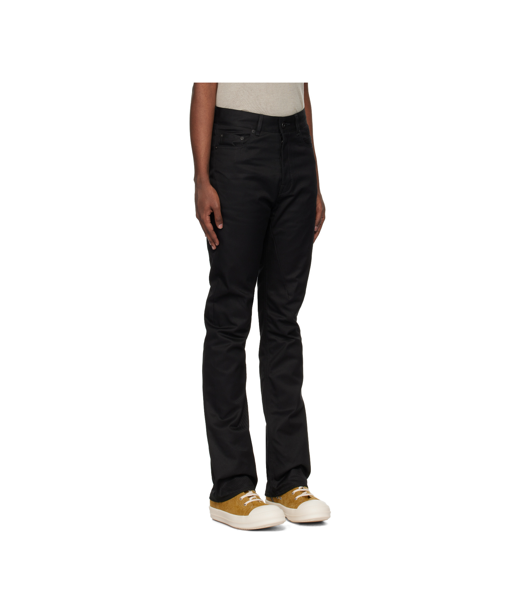Rick Owens Drkshdw Belt-loop Jeans In Black