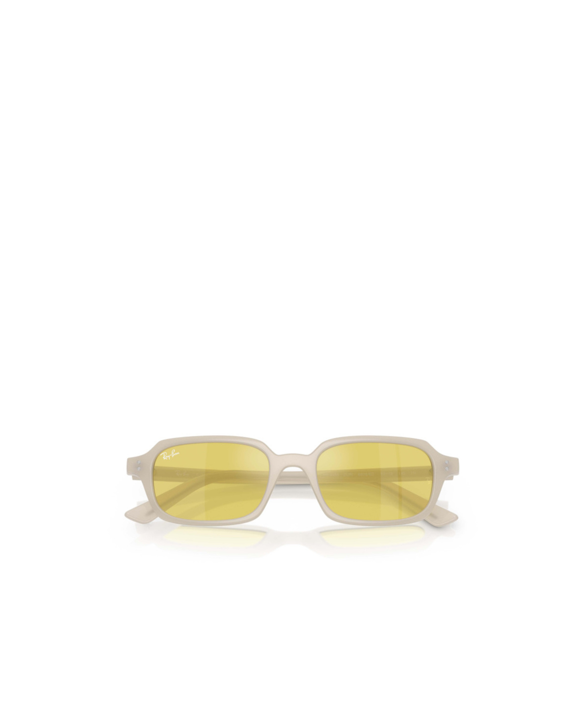 Ray Ban Ray-ban 52mm Mirrored Pillow Sunglasses In Yellow