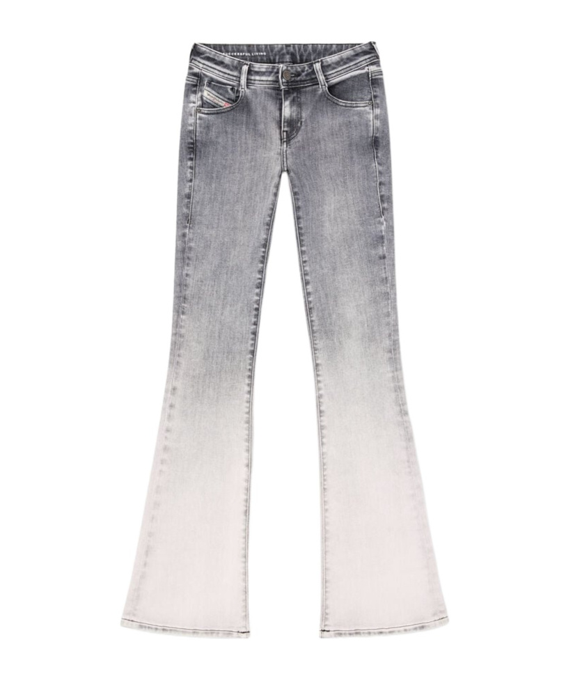 Diesel 1969 D-ebbey Bootcut Jeans In Light Gray