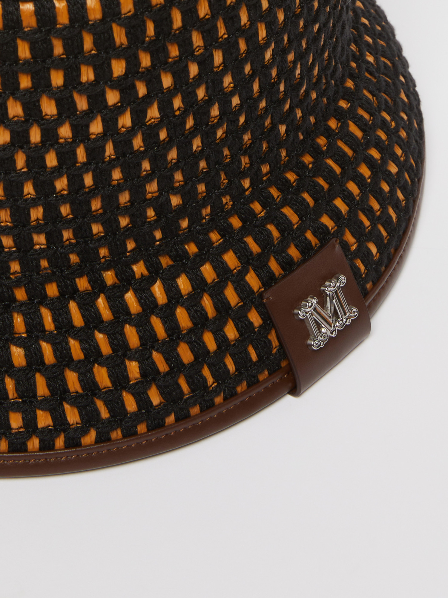 Max Mara Woven Bucket Hat In Black