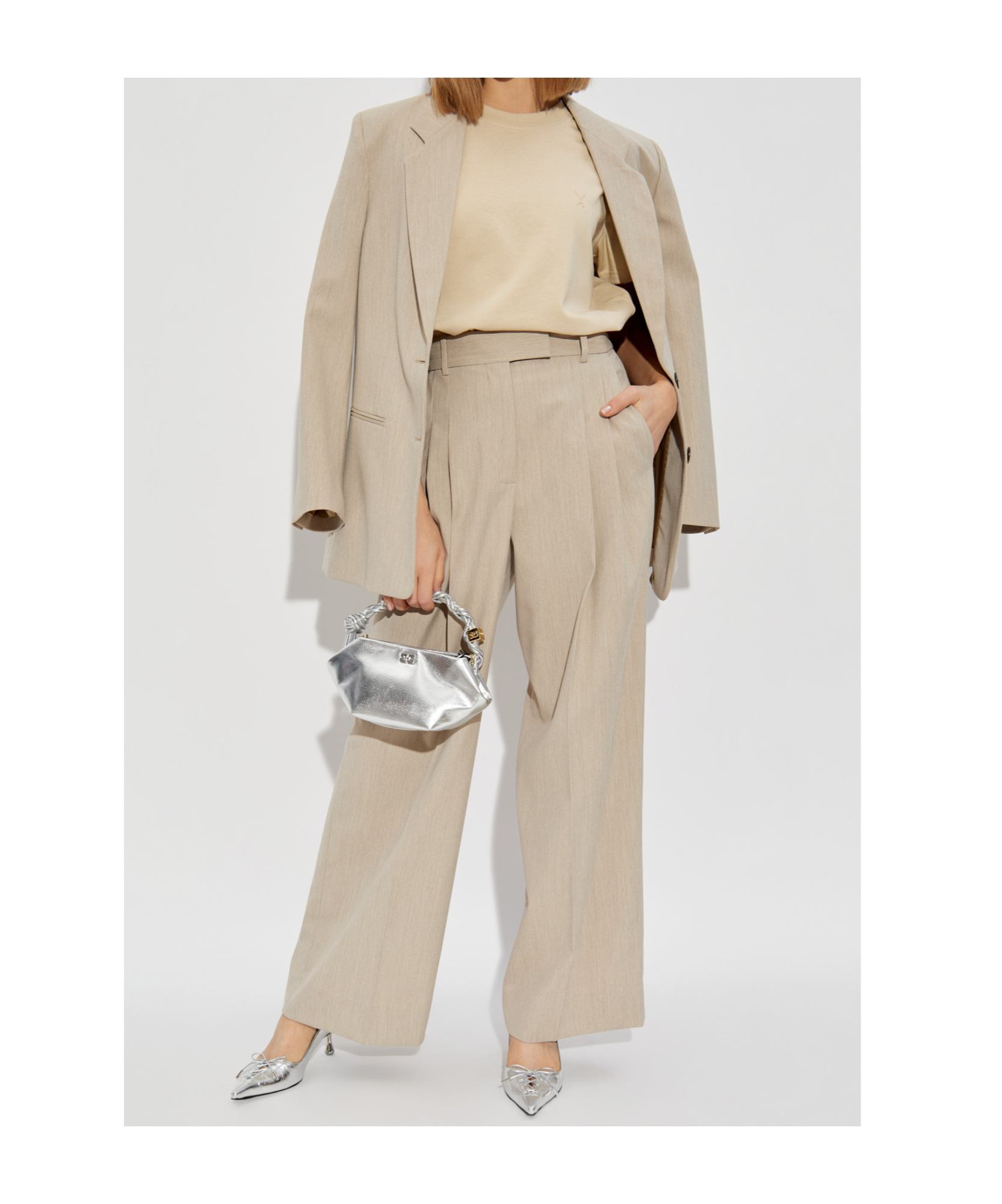 Ami Alexandre Mattiussi Short-sleeved T-shirt In Nude