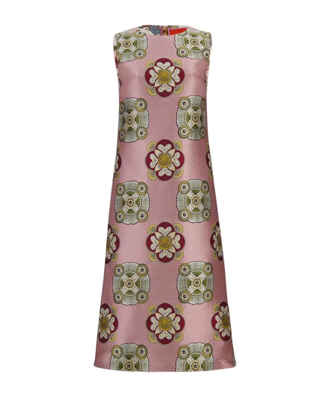 La Doublej Floral-print Sleeveless Midi Dress In Pink
