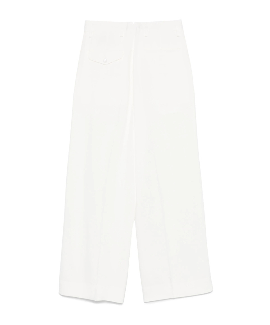 Ann Demeulemeester Multi-pocket Casual Pants In White