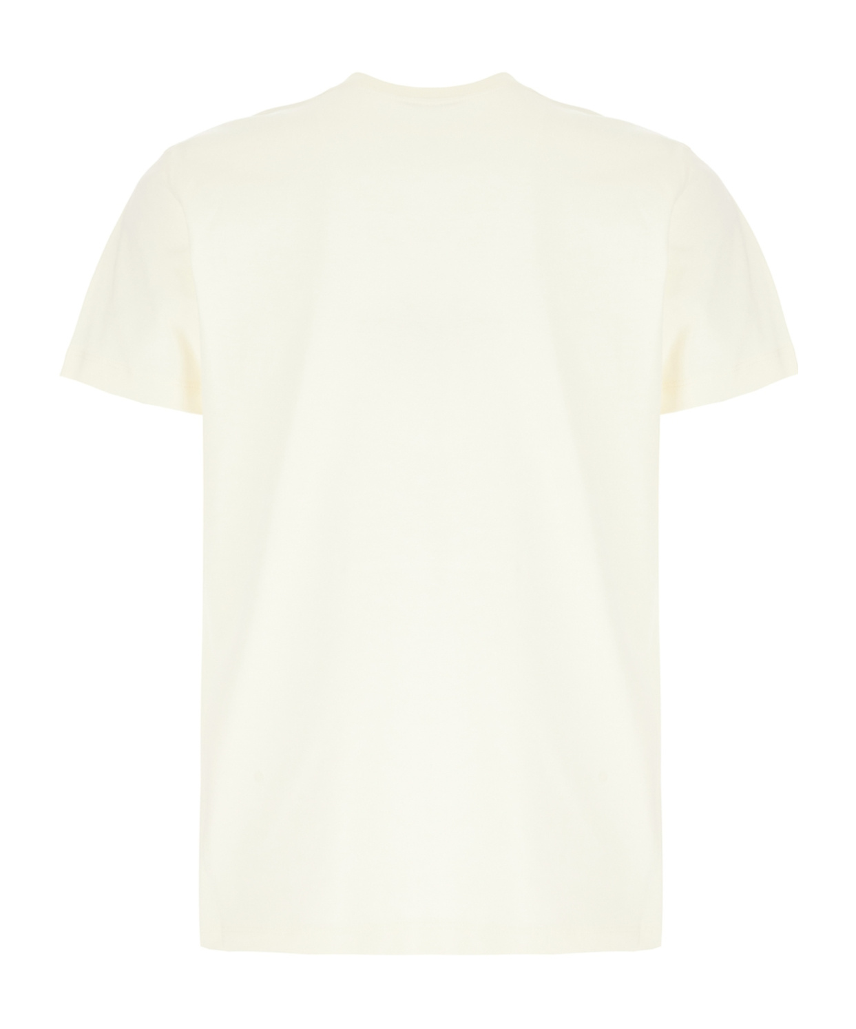 Moncler Cotton T Shirt With Tone On Tone Embroidered Logo In White