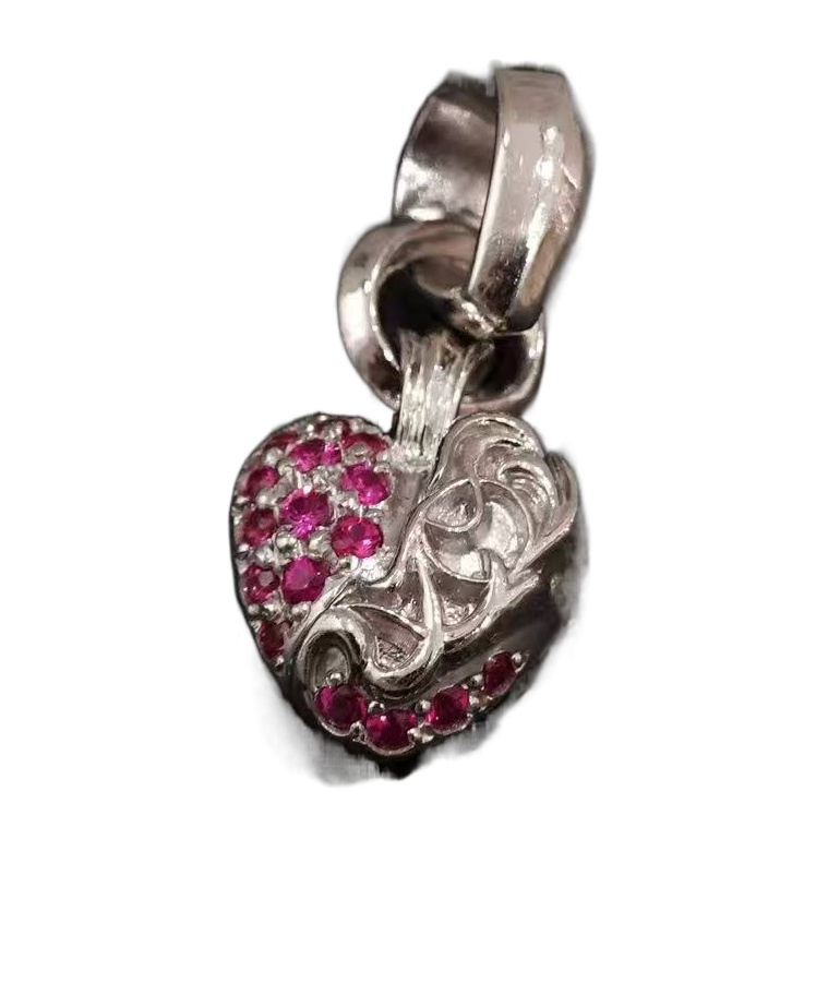 Chrome Hearts Heart Pendant In Metallic