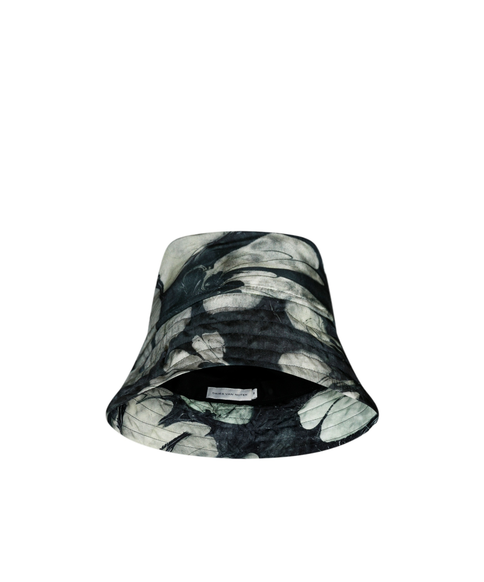 Dries Van Noten Silk Bucket Hat In Green