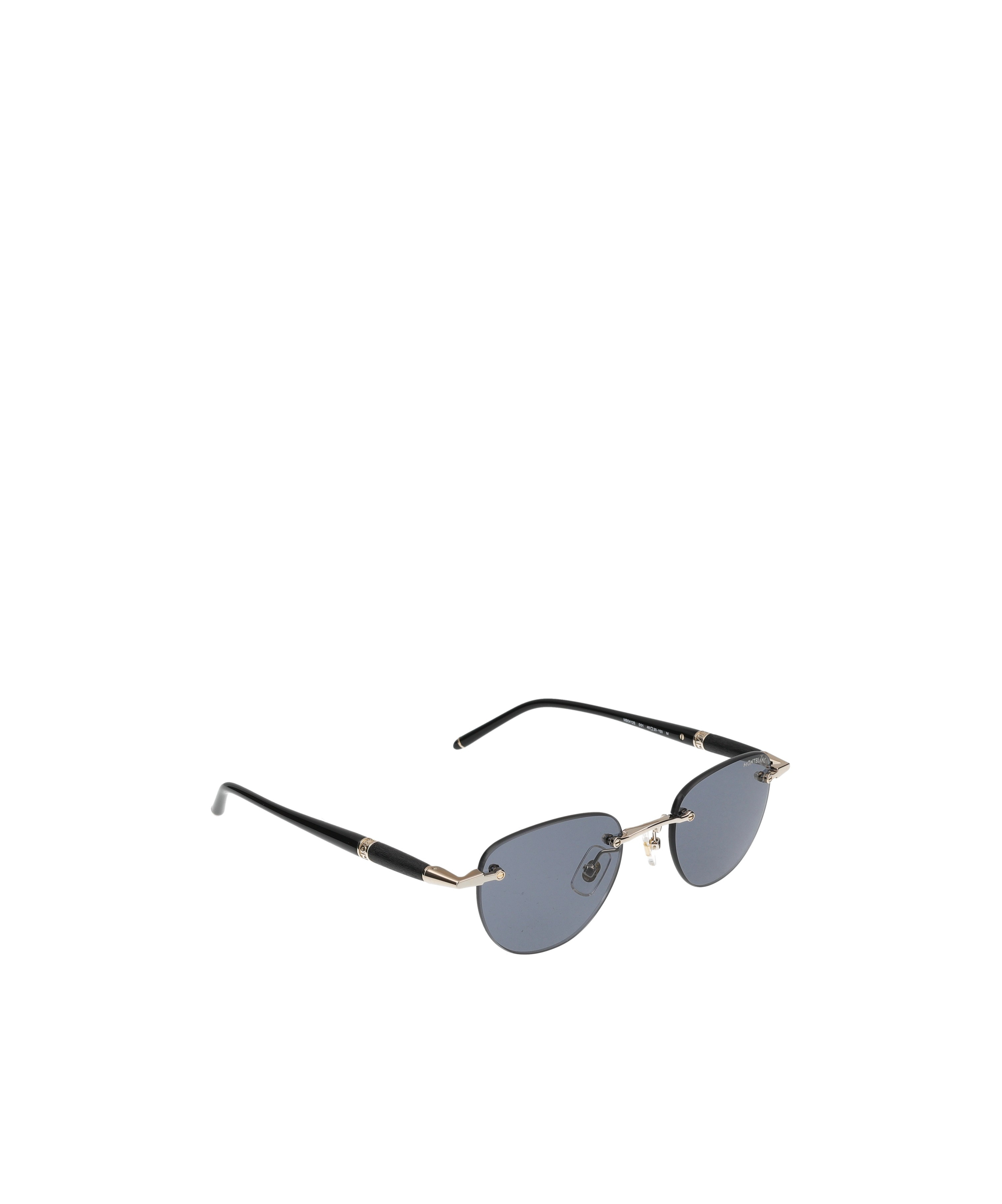 Montblanc Oval Frame Sunglasses In Gray