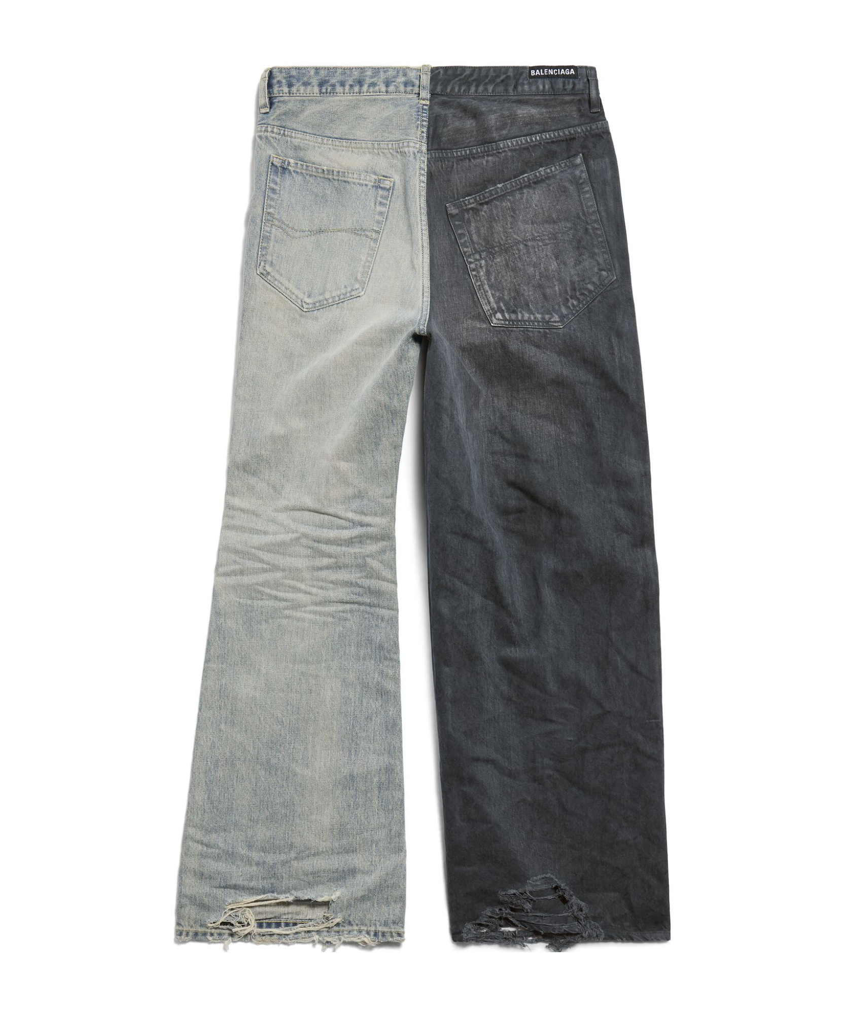 BALENCIAGA BALENCIAGA FIFTY-FIFTY MID-WAIST JEANS