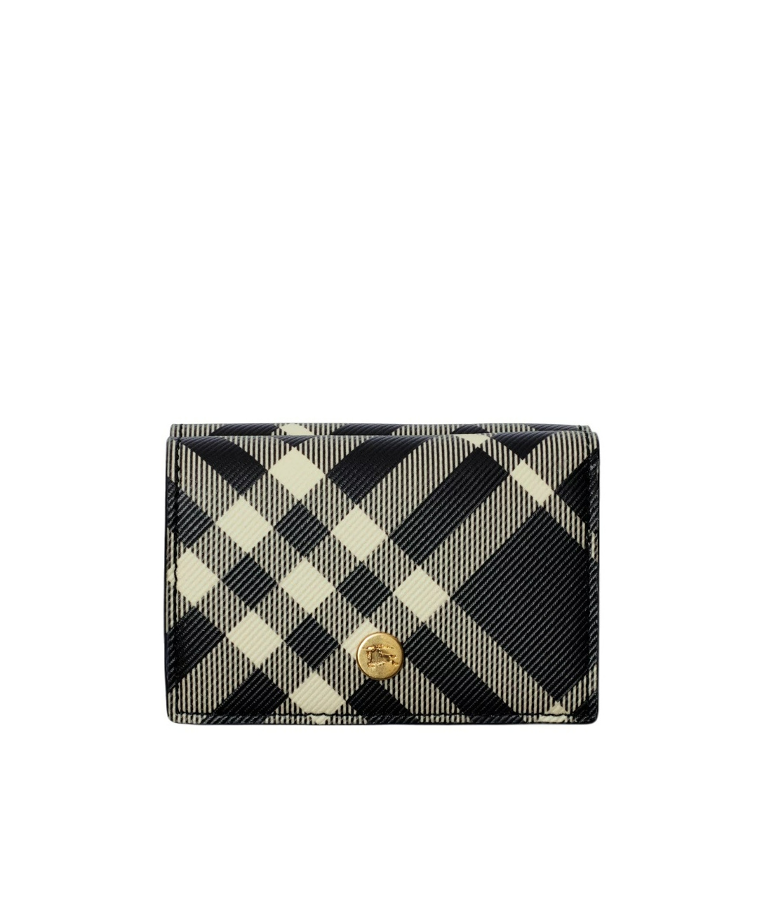 Burberry Vintage-check Wallet In Black