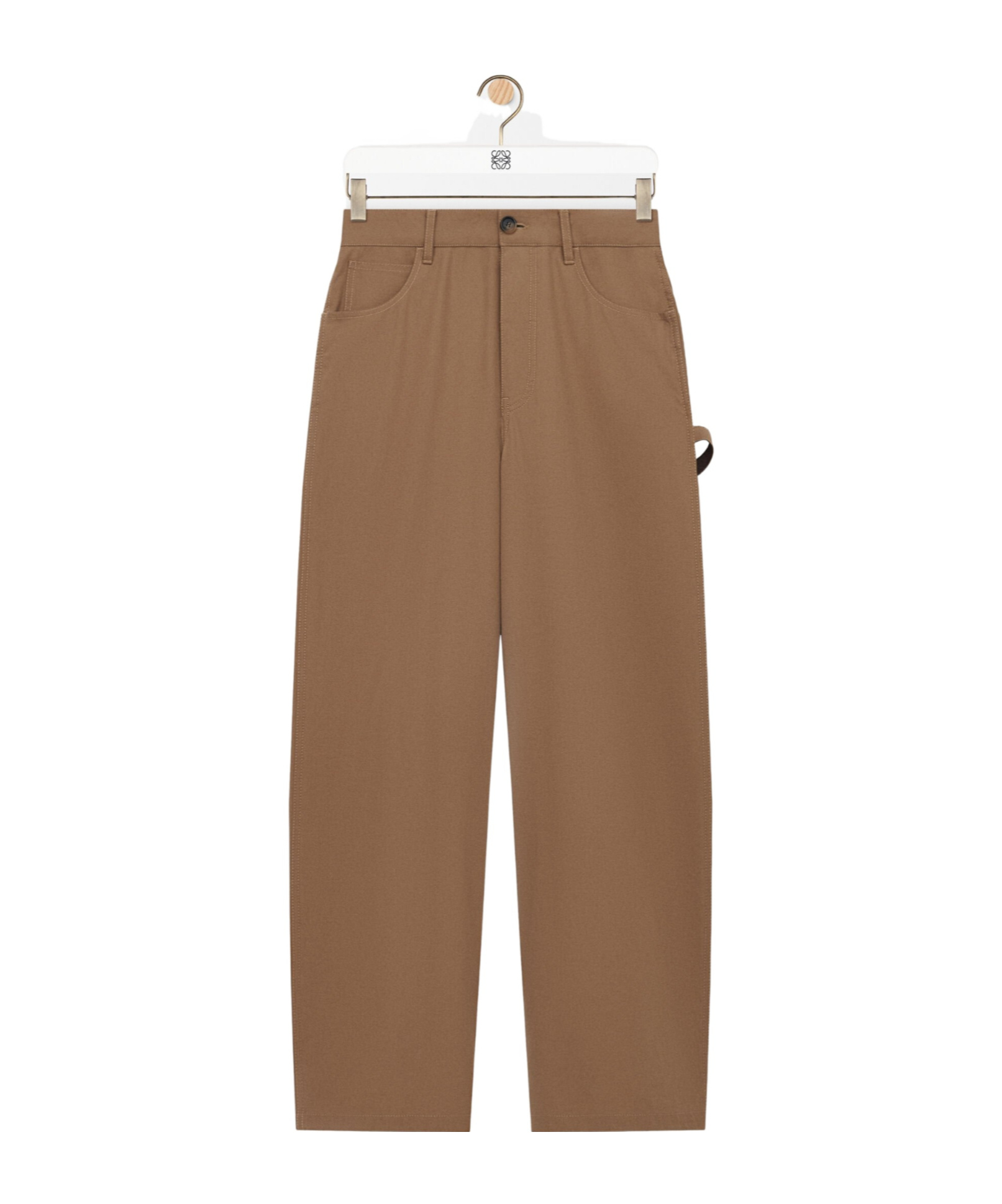Loewe Carpenter Trousers In Cotton In Brown