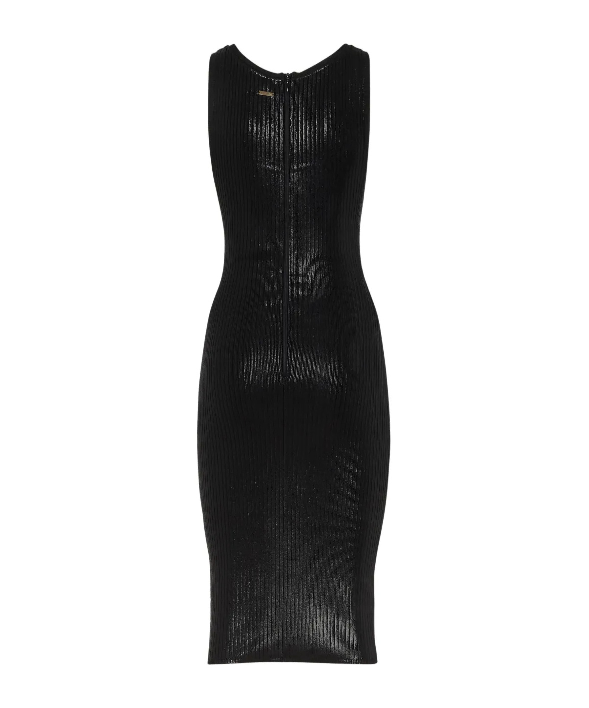 Shop Dsquared2 Ribbed-knit Dress In Black