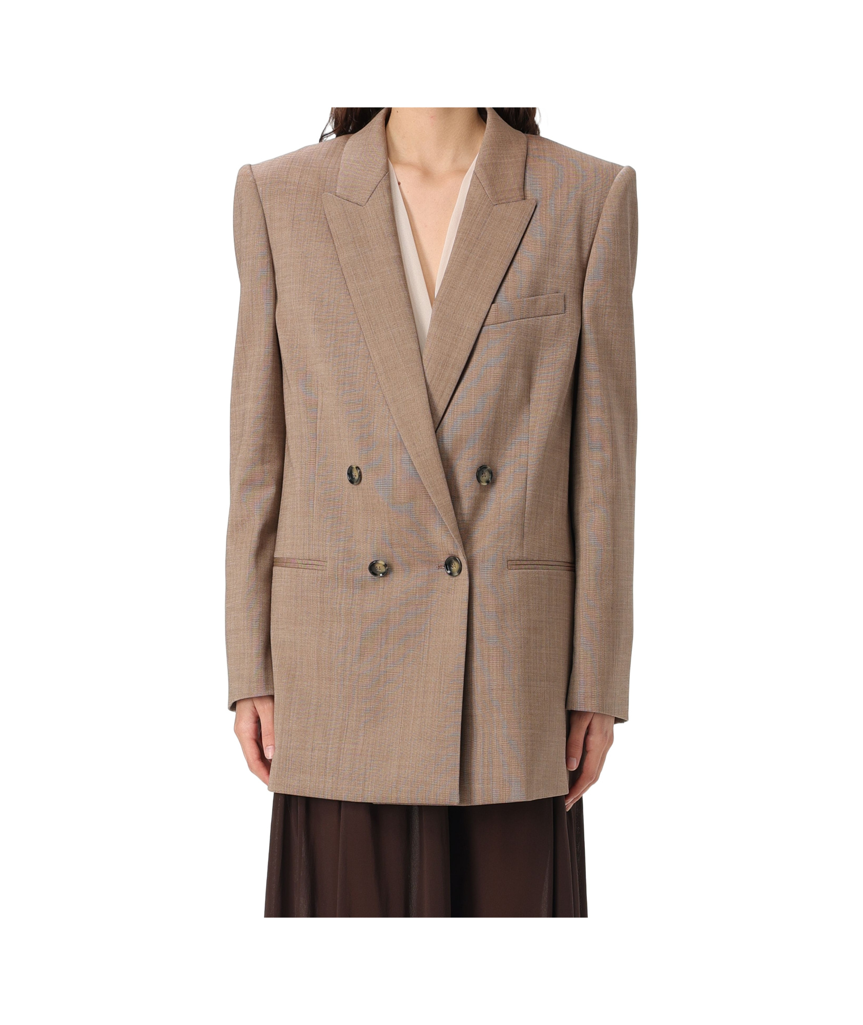 Philosophy Di Lorenzo Serafini Double-breasted Blazer In Neutral