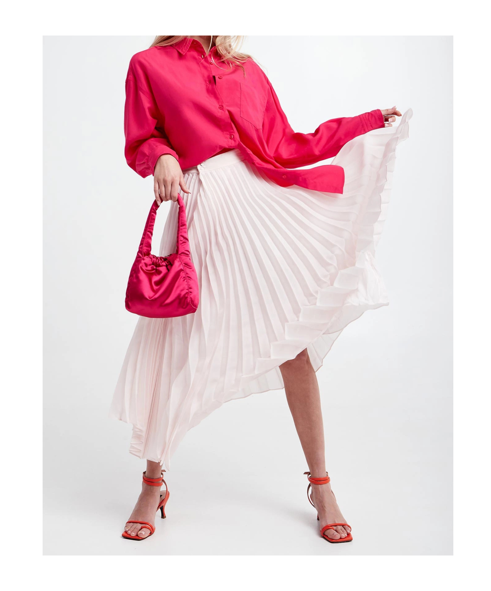 Samsoe & Samsoe Button-down Long-sleeved Shirt In Pink
