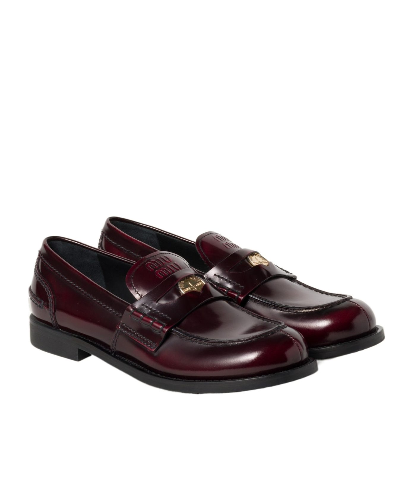 MIU MIU LEATHER LOAFERS