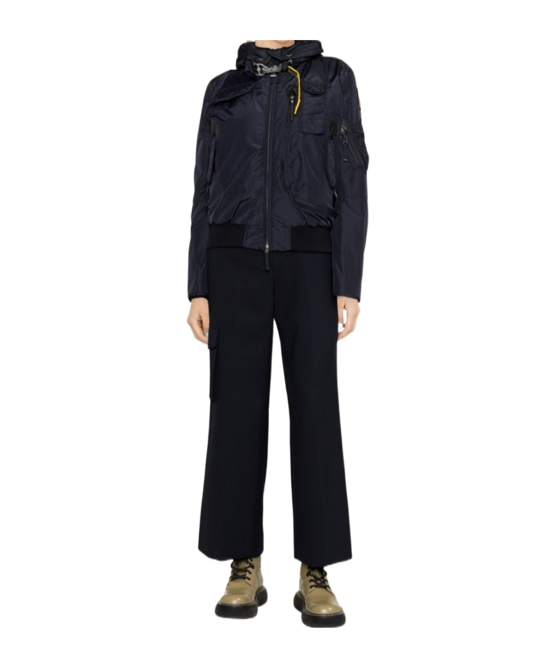 Shop Parajumpers Gobi Hooded Padded Down Jacket In Black