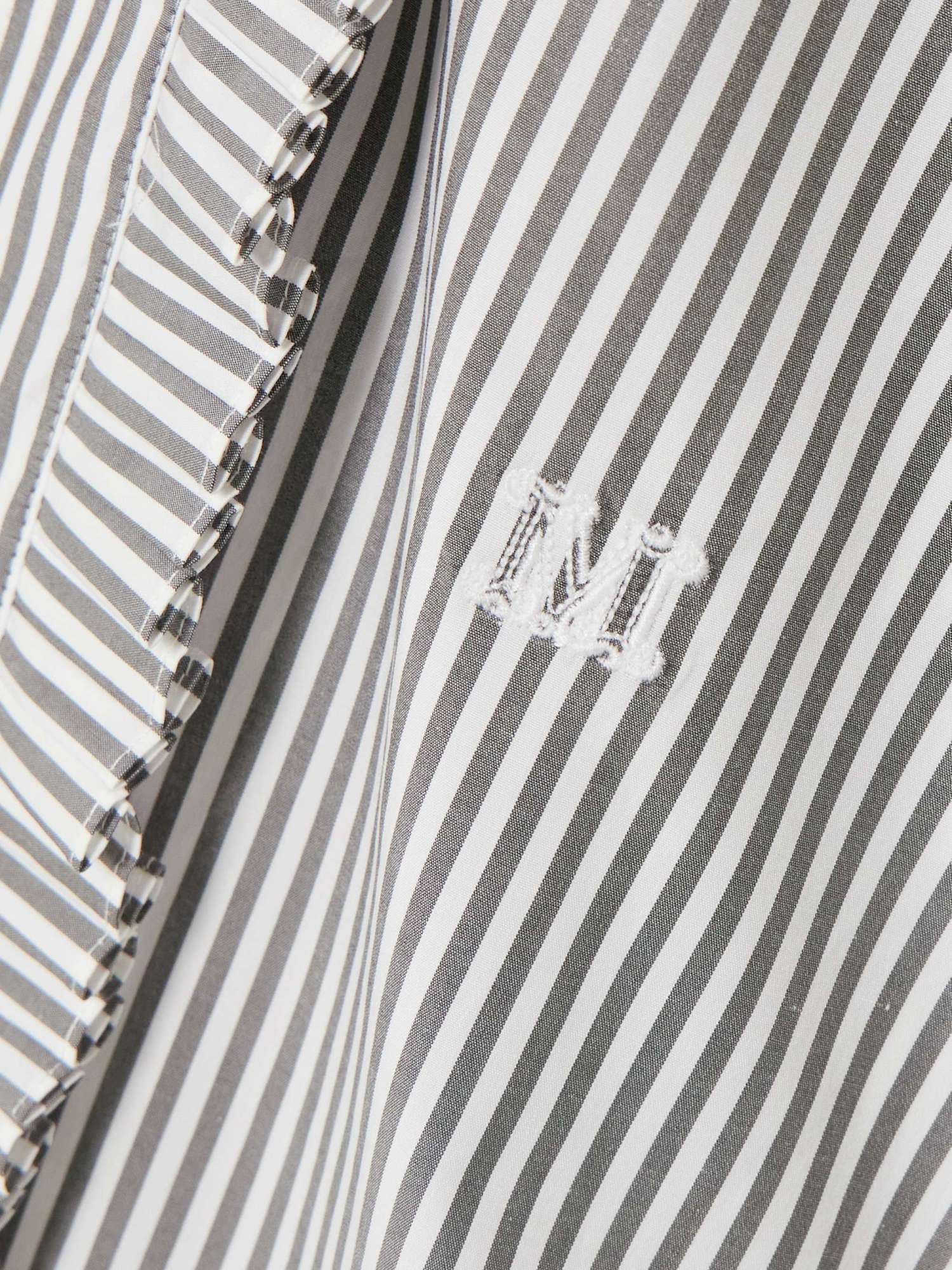 Max Mara Didy Shirt In White/grey