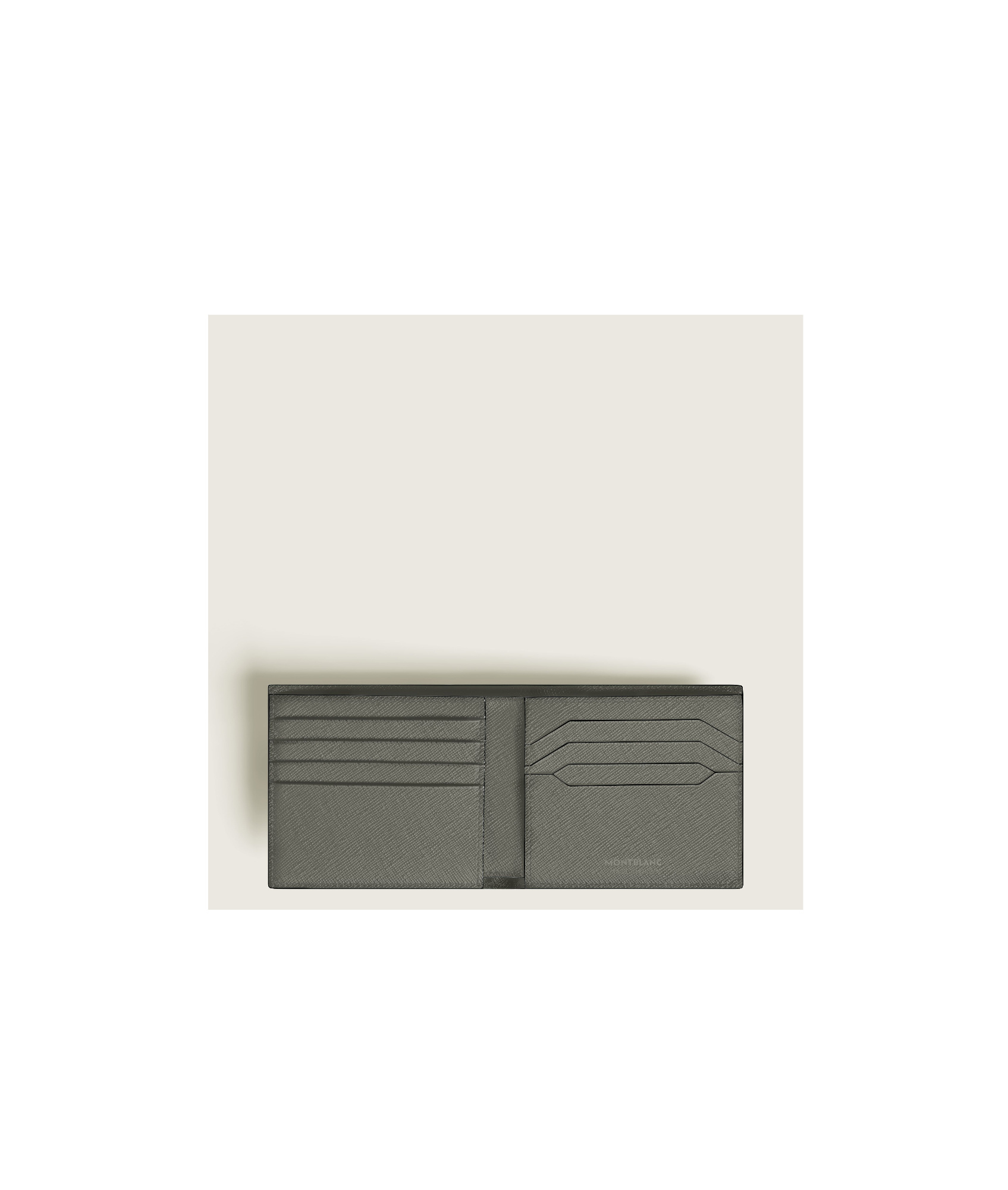 Montblanc Logo Wallet In Medium Gray