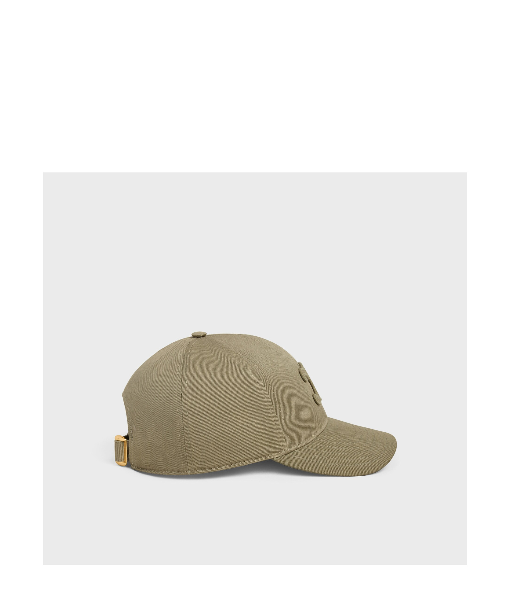 Celine Curved Brim Hat In Olive