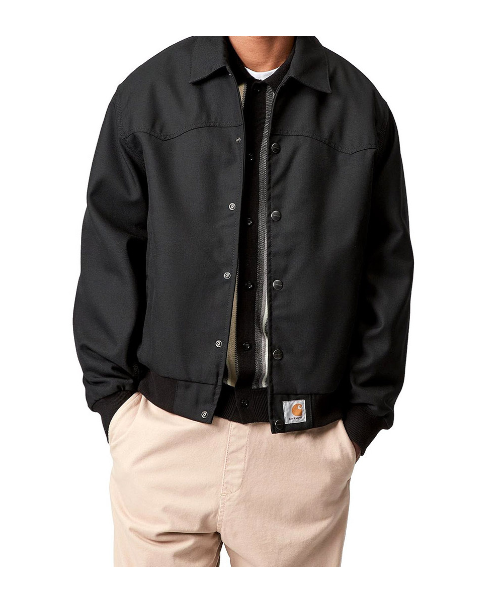 Carhartt Long-sleeved Casual Jacket In Black