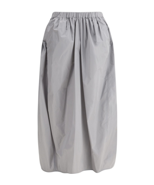 Shop Fabiana Filippi Trench Midi Skirt In Gray