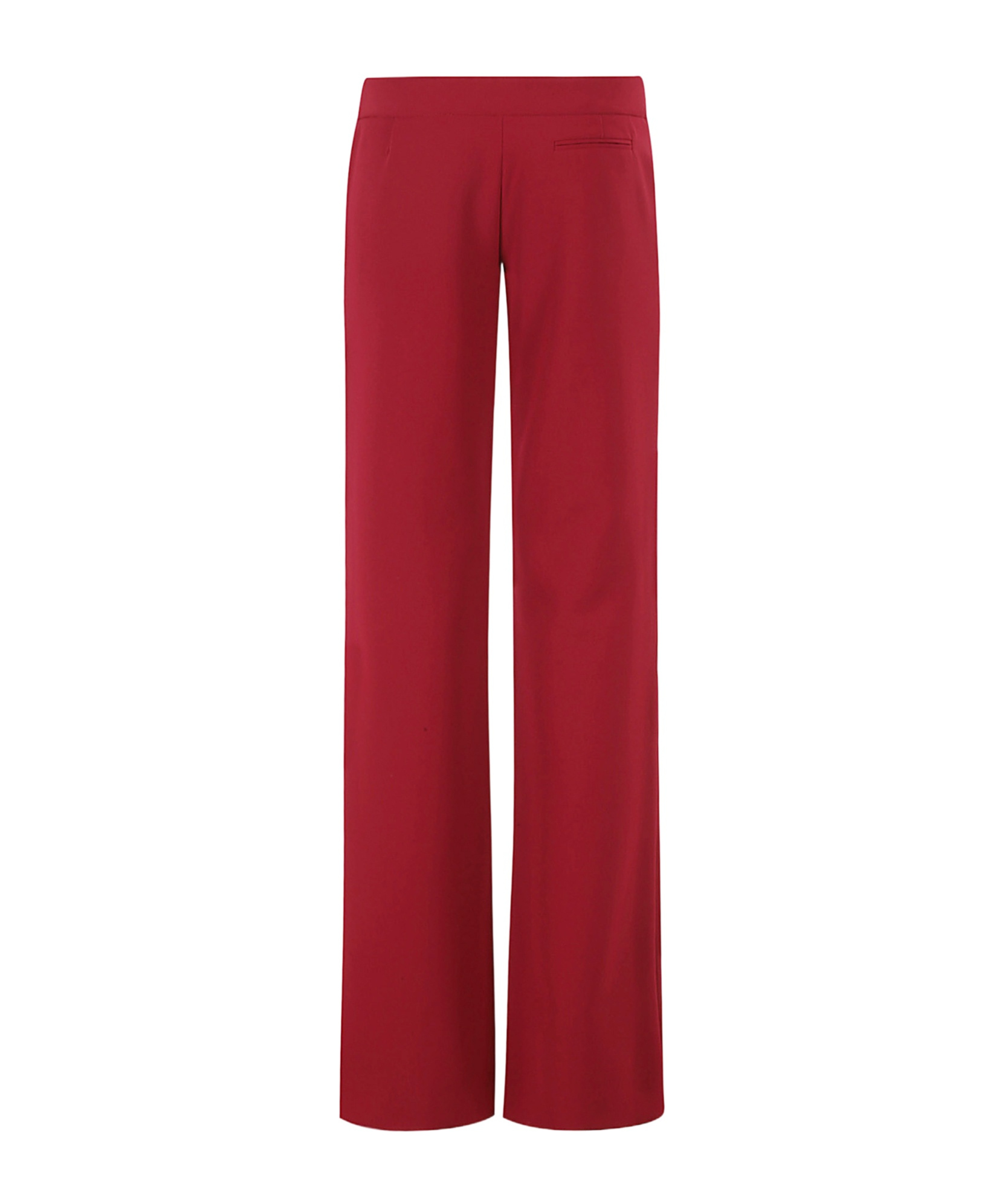 Moschino Stretch Crepe Flared Pants In Red