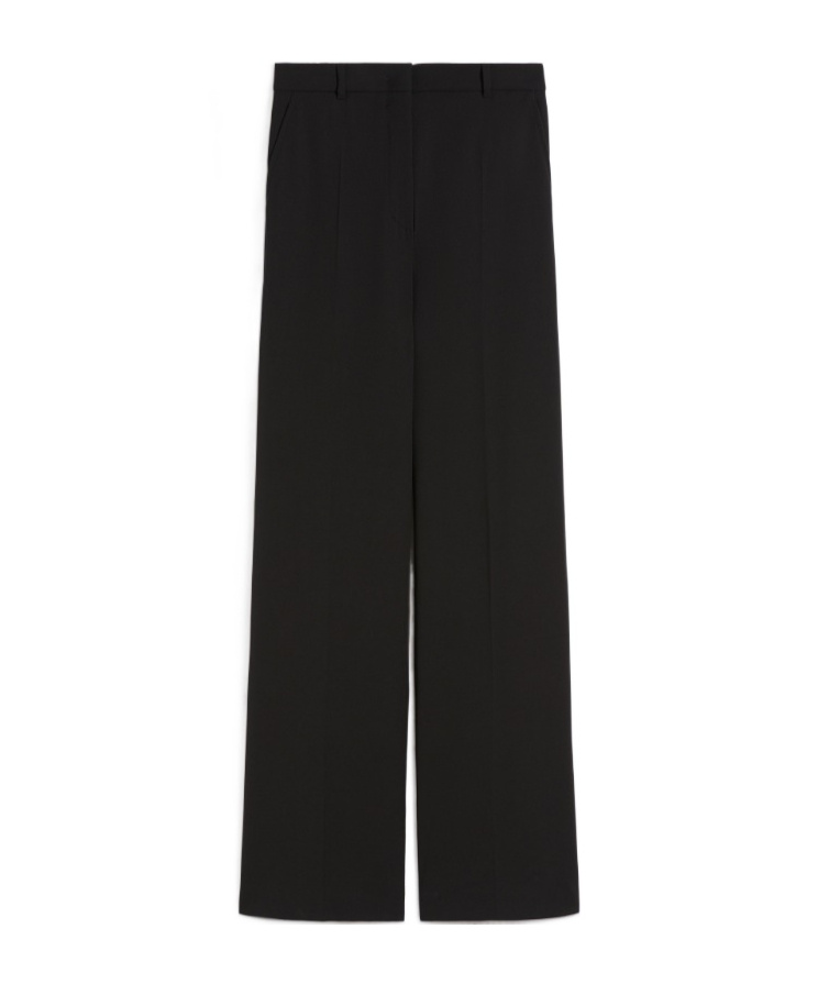 Max Mara Belt Loop Casual Pants In Black