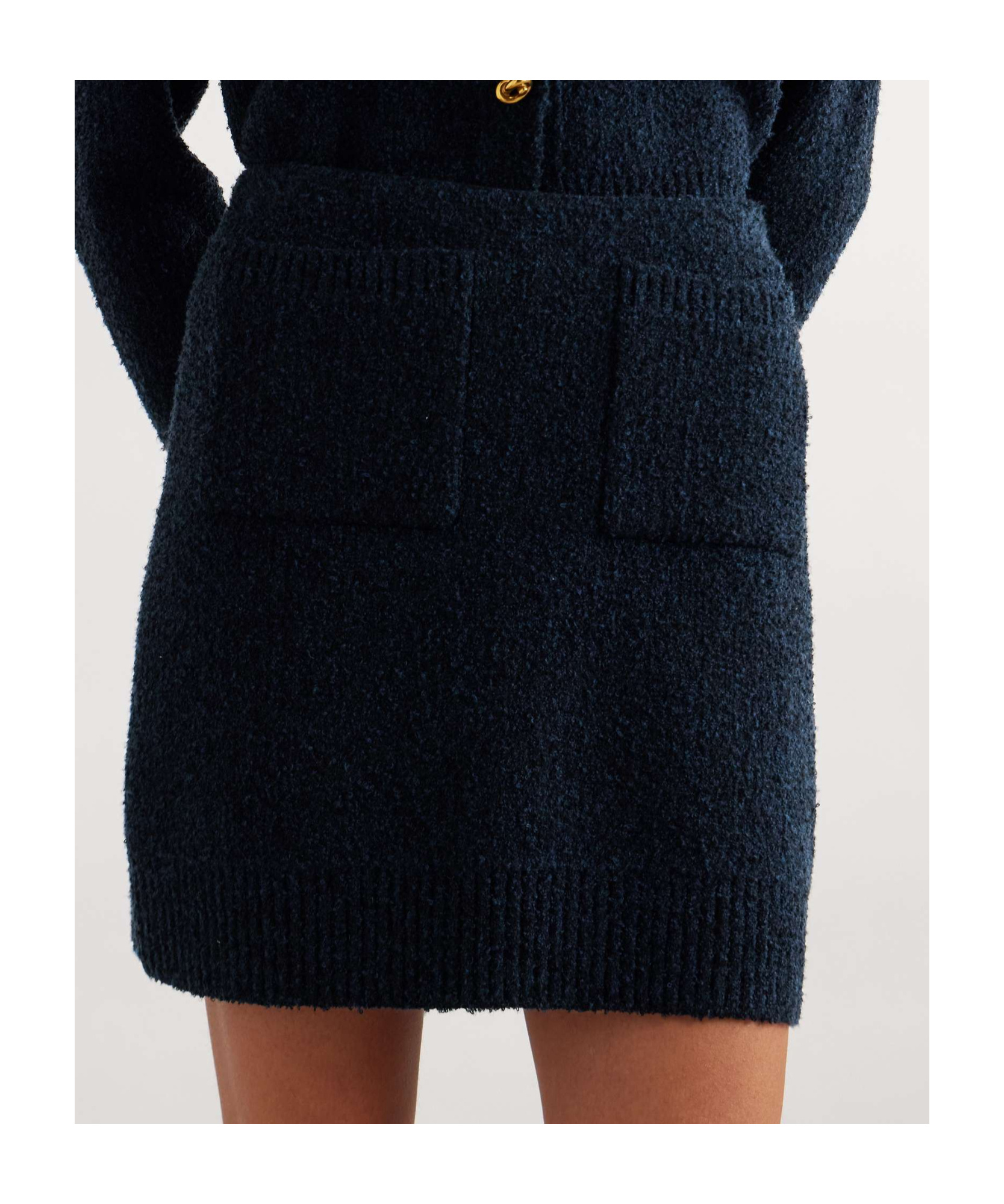 Bottega Veneta Rib Knitted Skirt In Black