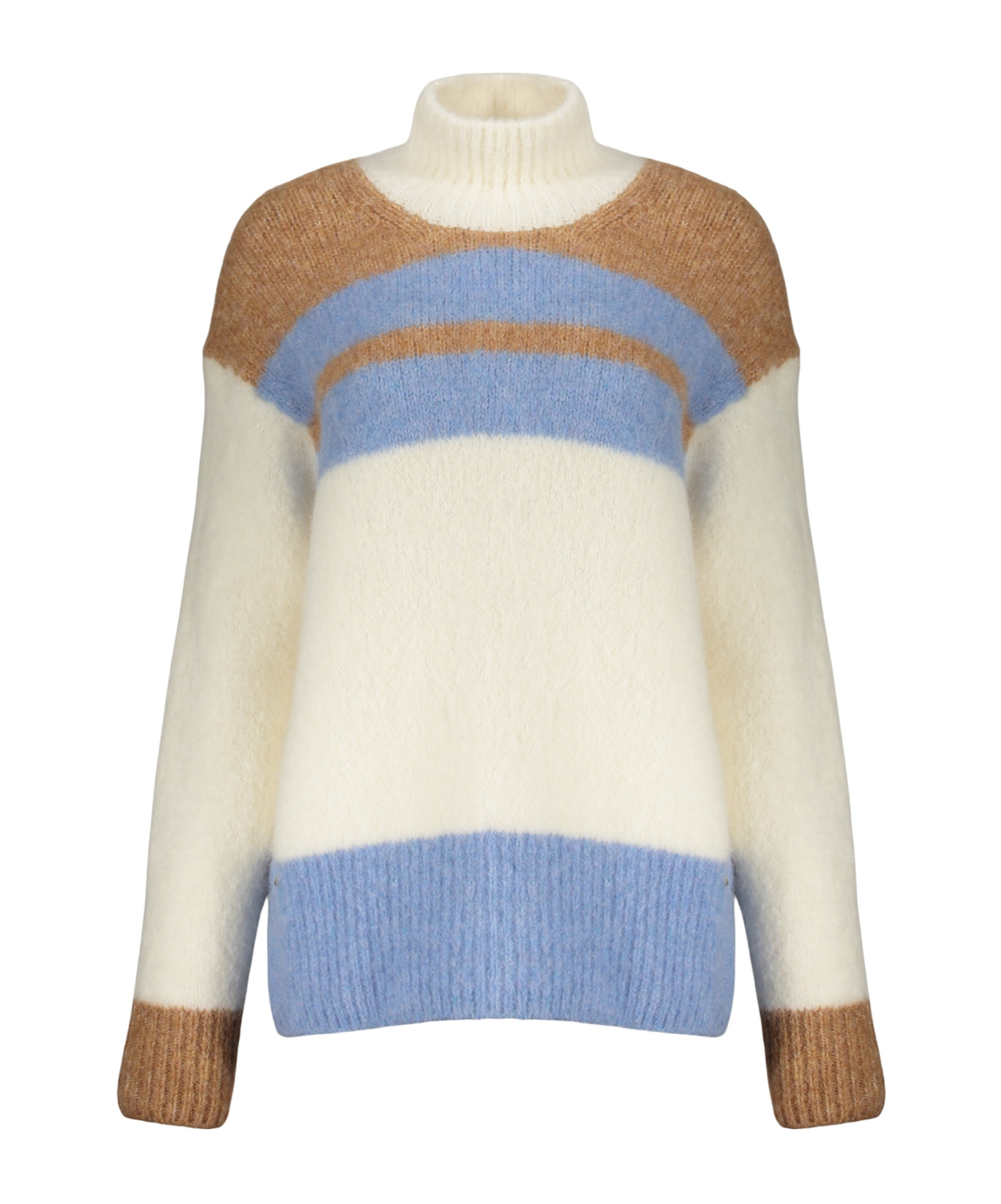 Herno Cozy Winter Sweater With A High Collar In Multi