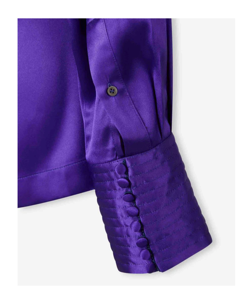 Dries Van Noten Long-sleeved Top In Purple