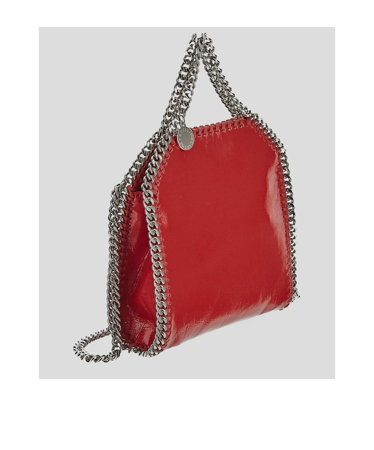 Stella Mccartney Chain-link Tote Bag In Red