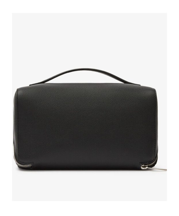 Valextra V-line Beauty Bag In Black