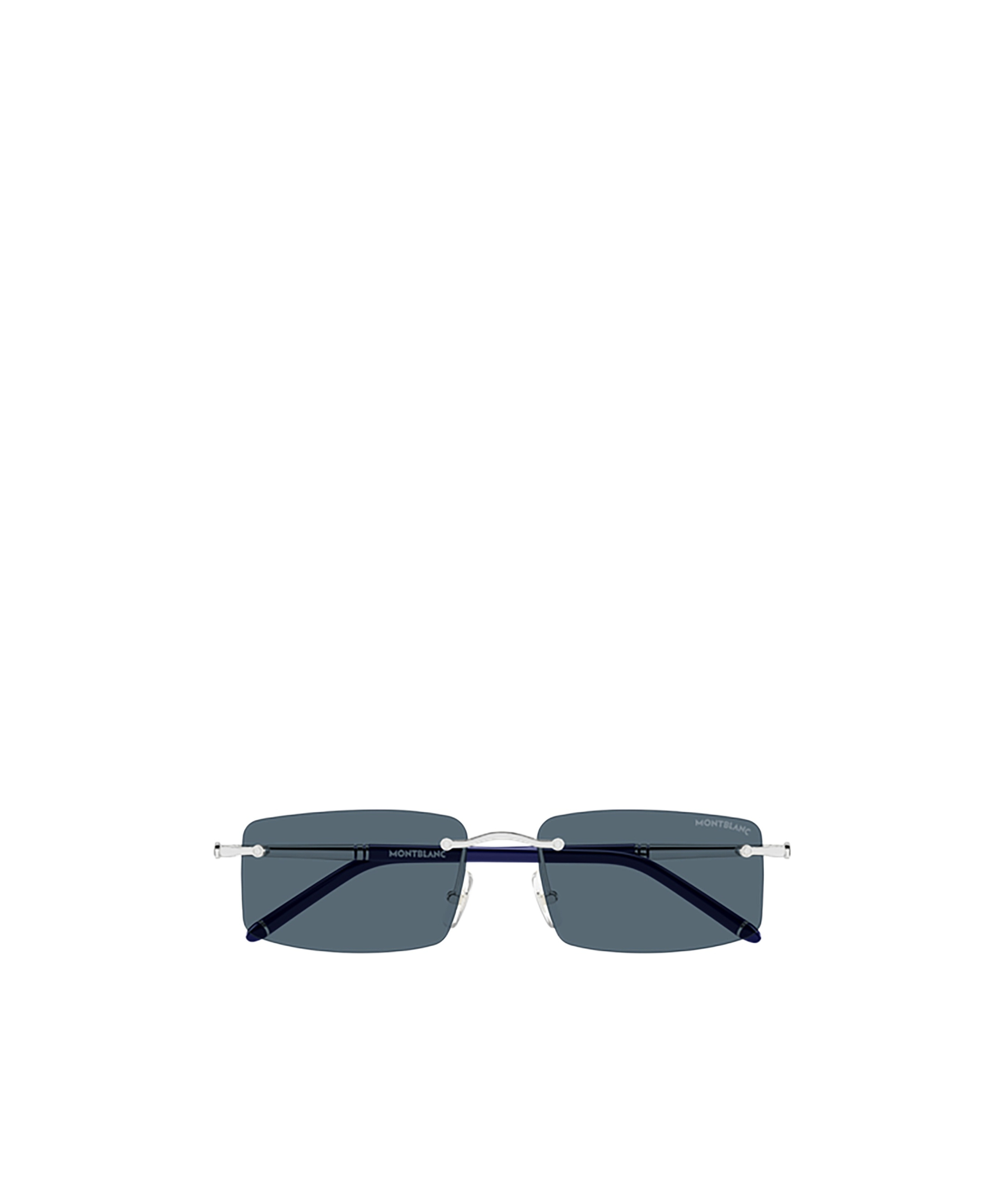 Montblanc Eyewear Rectangular Frame Sunglasses In Blue