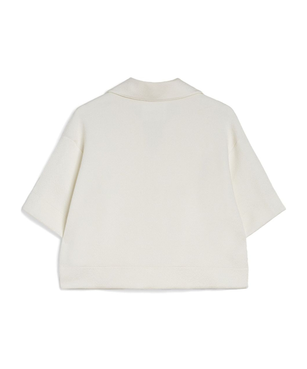 Jil Sander Cropped Polo Shirt In White